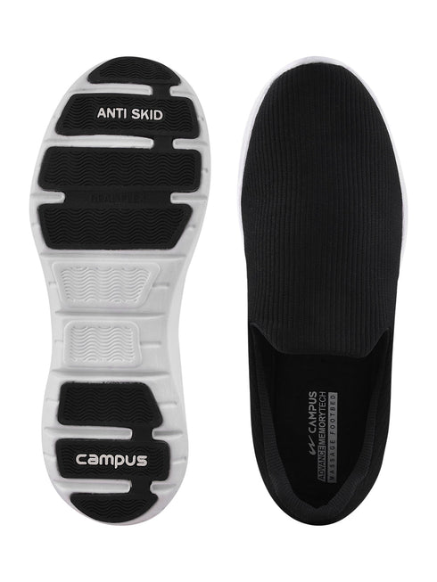CAMP WAY Black Men's Walking Shoes